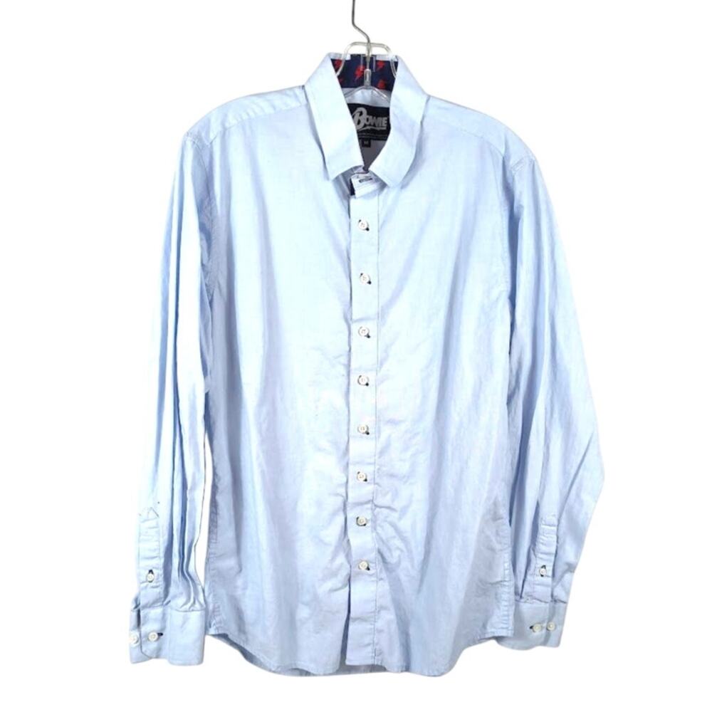 David Bowie M Long Sleeve Button Up Shirt Sec 119 Flip Cuff